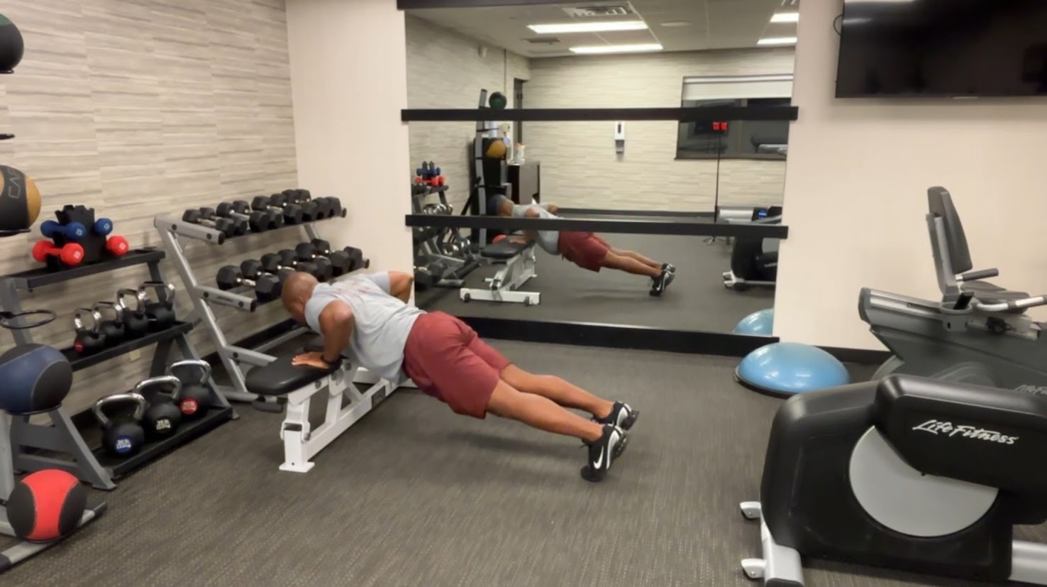 Elevated push ups
