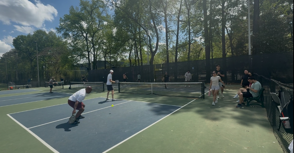 Eric playing pickleball in Atlanta